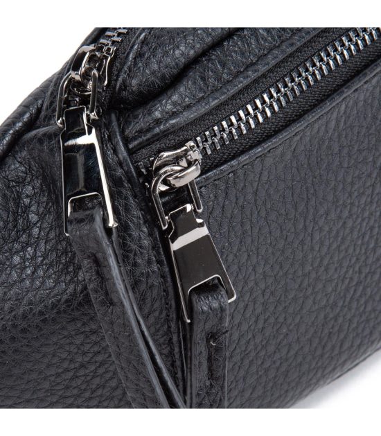 Cartera Beltbag Graneado Negro Gacel - Imagen 4