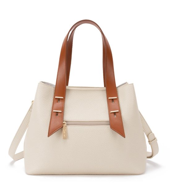 Cartera Dos Asas Mediana CAR3350 Blanco Gacel - Imagen 3