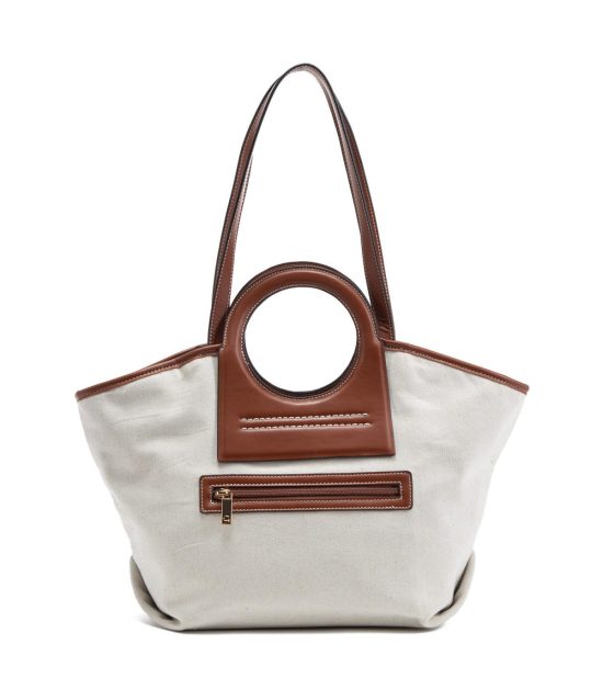 Cartera Dos Asas Grande CAR3316 Off White Gacel - Imagen 2