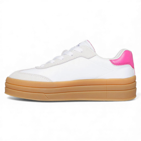 Zapatilla Niña Zinger Lift Homecoming Star Blanco Rosado Skechers - Imagen 2