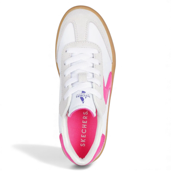 Zapatilla Niña Zinger Lift Homecoming Star Blanco Rosado Skechers - Imagen 3