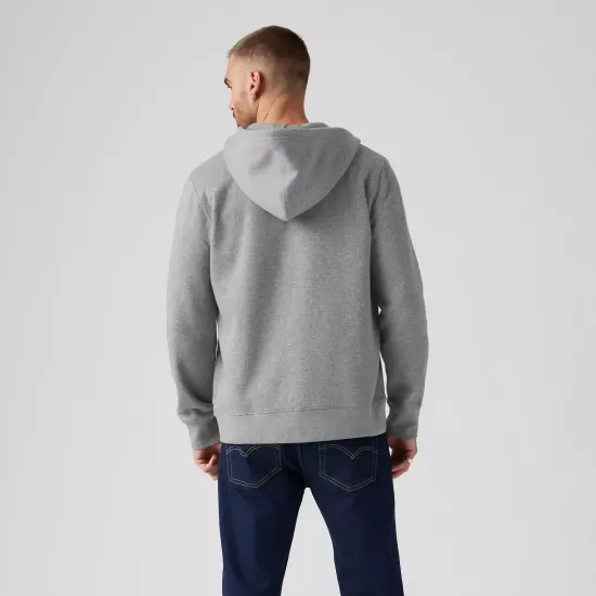 Polerón Hombre Gris con Cierre Levi’s Zip-Up Hoodie - Imagen 2