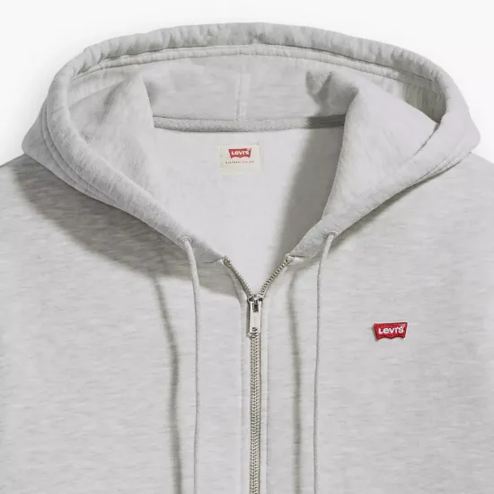 Polerón Hombre Gris con Cierre Levi’s Zip-Up Hoodie - Imagen 4