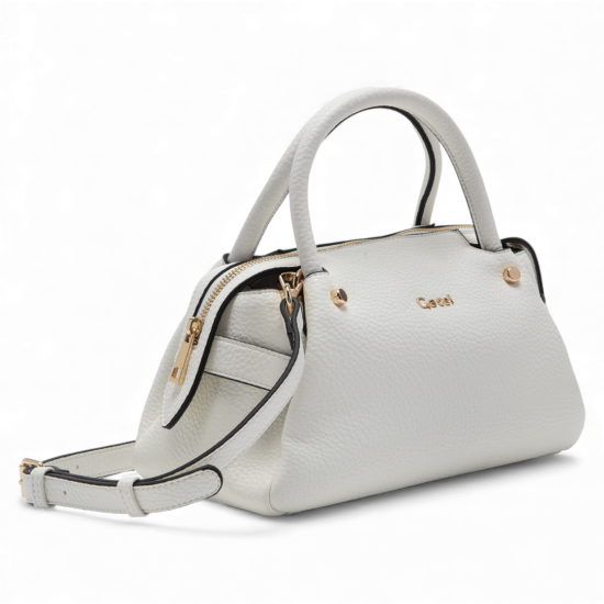 Cartera Mujer Dos Asas Pequeña Blanca Gacel - Imagen 2