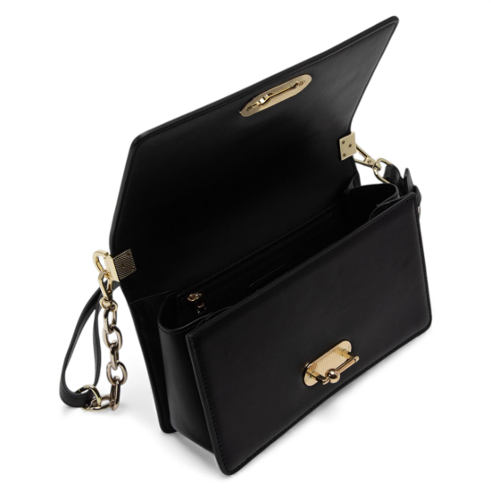 Cartera Mujer Retro con Tapa Pequeña Negra Gacel - Imagen 4