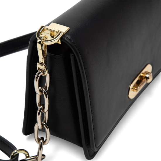 Cartera Mujer Retro con Tapa Pequeña Negra Gacel - Imagen 5