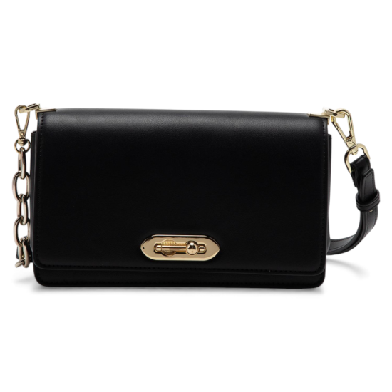 Cartera Mujer Retro con Tapa Pequeña Negra Gacel - Imagen 6