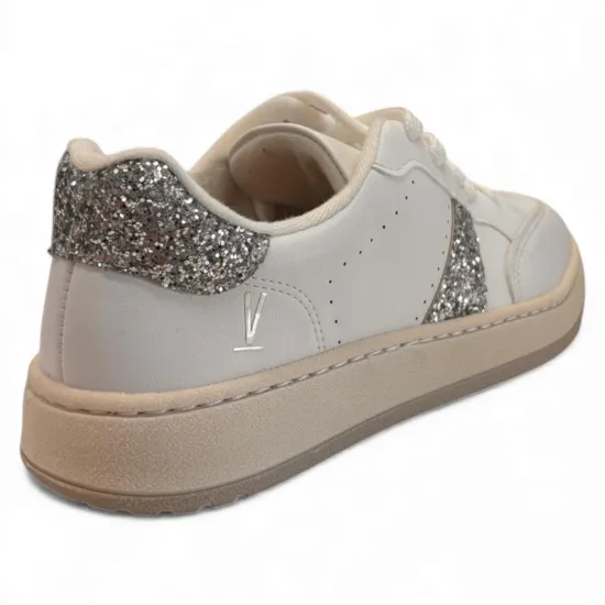 Zapatilla Mujer Maxxi Glitter Blanco Plata Vizzano - Imagen 2