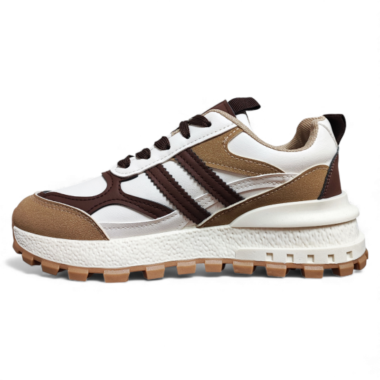 Zapatilla Mujer New Walk Urbana Camila Beige Plataforma Chunky - Imagen 5