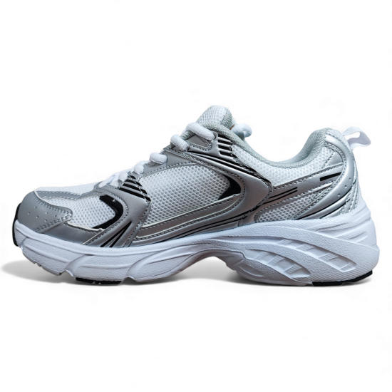 Zapatilla Mujer Running Plateada New Walk - Imagen 2