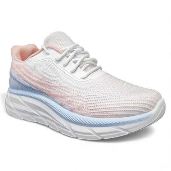 Zapatilla Mujer Running White Pink New Walk - Imagen 4
