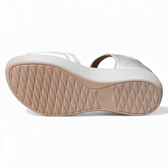 Sandalia Mujer Dorada Siena Confort New Walk - Imagen 5