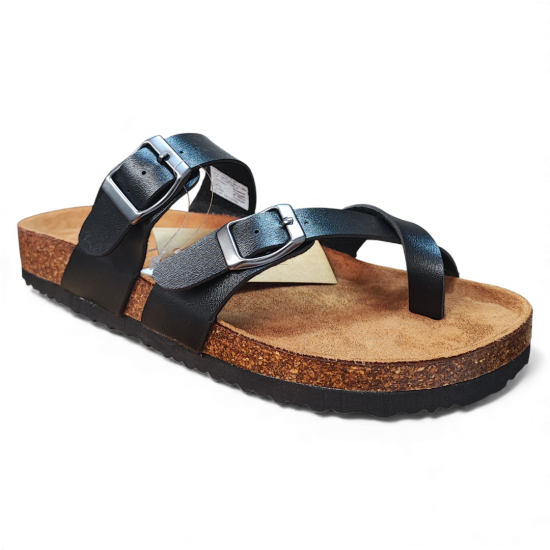 Sandalia Mujer Negra Capri Bio New Walk - Imagen 3