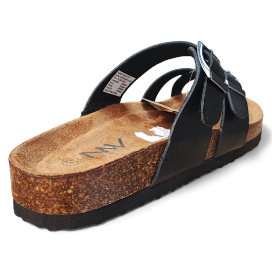 Sandalia Mujer Negra Capri Bio New Walk - Imagen 5