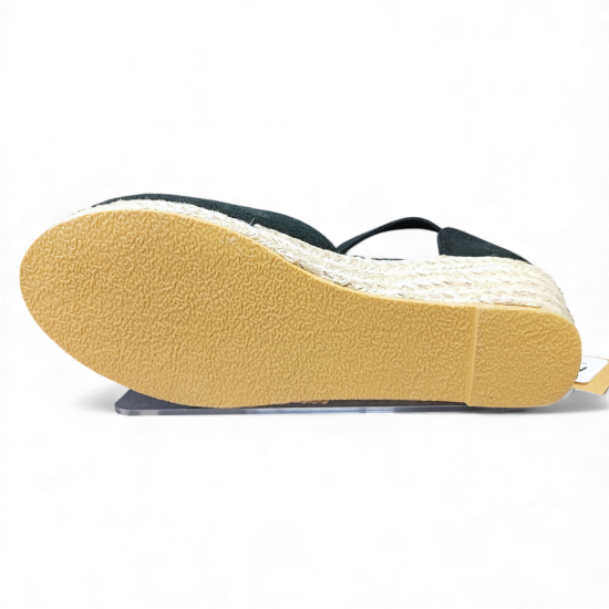 Sandalia Mujer Negra Positano Cuña New Walk - Imagen 5