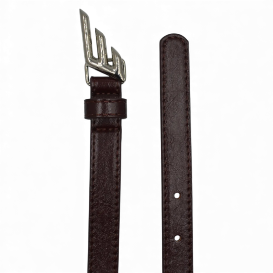 Cinturón Mujer Burdeo con Hebilla E-Wing Metálica 1,8 cm Ellus - Imagen 2