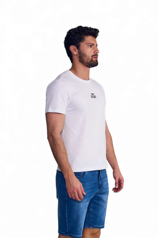 Polera Hombre Ellus Blanca Silicone Wash Back To The Legend - Imagen 2