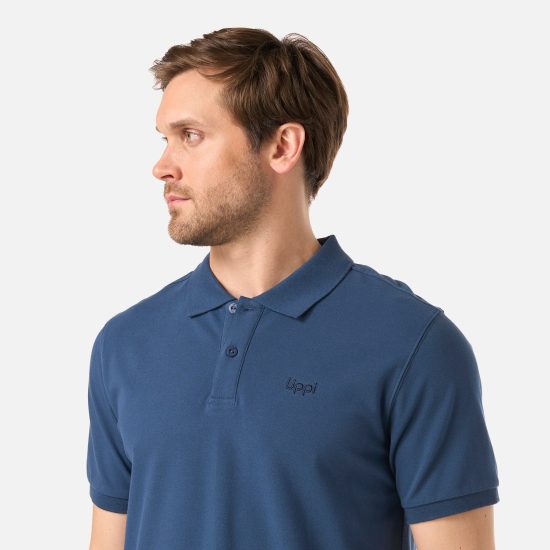 Polera Hombre M First Class Elastic Polo Azul Oscuro Lippi - Imagen 6