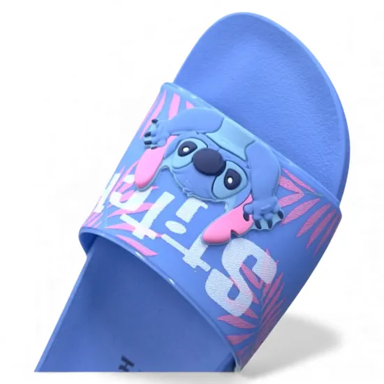 Sandalia Slide Mujer Zaxy Disney Azul Stitch con Estampado - Imagen 2