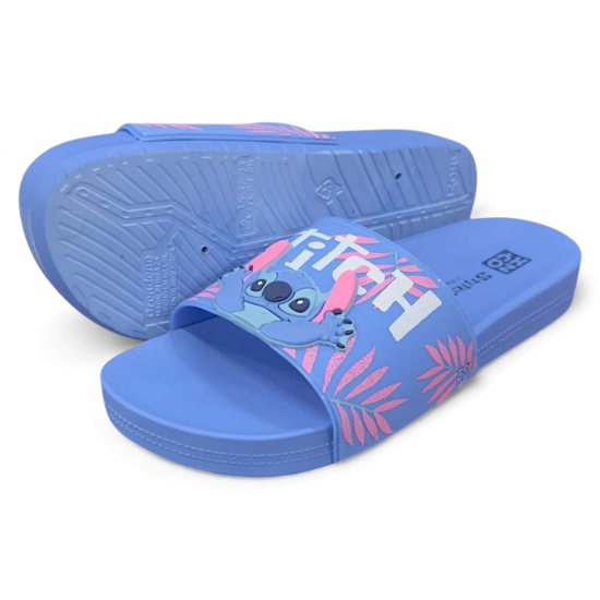 Sandalia Slide Mujer Zaxy Disney Azul Stitch con Estampado - Imagen 3