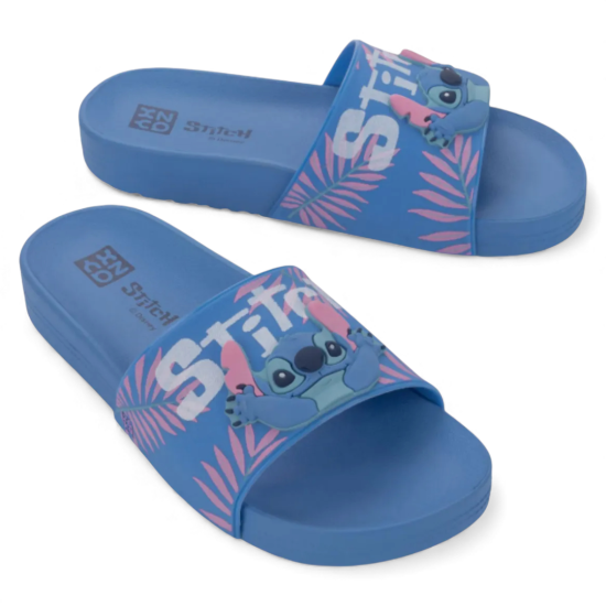 Sandalia Slide Mujer Zaxy Disney Azul Stitch con Estampado - Imagen 4