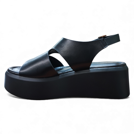 Sandalia Mujer Oasis Negro New Walk - Imagen 4