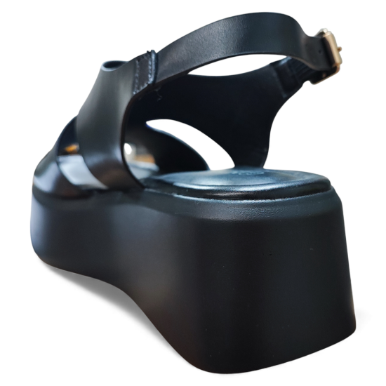 Sandalia Mujer Oasis Negro New Walk - Imagen 5