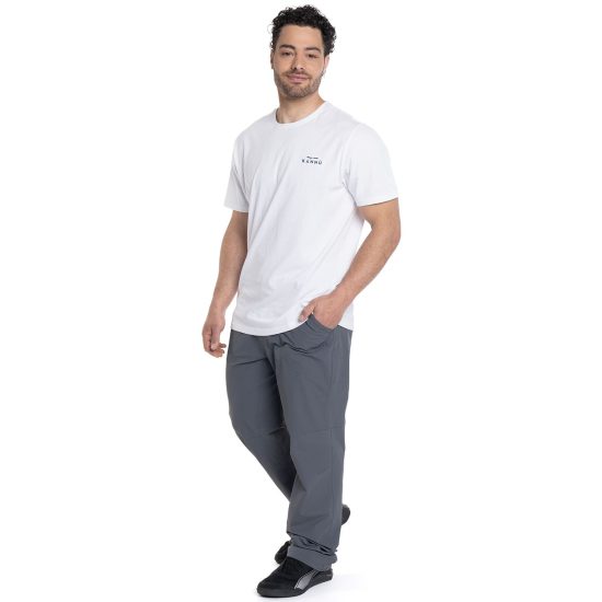 Polera Hombre Lifestyle Algodón Orgánico Blanca Kannu - Imagen 3