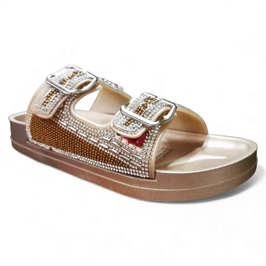 Sandalia Mujer Sintético Oro Brilliance Bonny Franco - Imagen 2