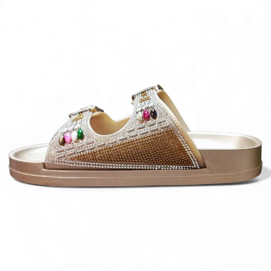 Sandalia Mujer Sintético Oro Brilliance Bonny Franco - Imagen 3