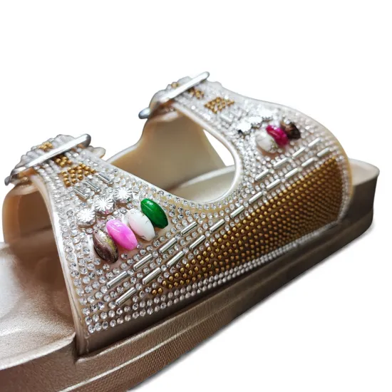 Sandalia Mujer Sintético Oro Brilliance Bonny Franco - Imagen 6