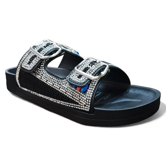 Sandalia Mujer Sintetico Negro Diamond Bonny Franco - Imagen 3