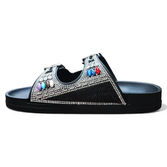 Sandalia Mujer Sintetico Negro Diamond Bonny Franco - Imagen 5