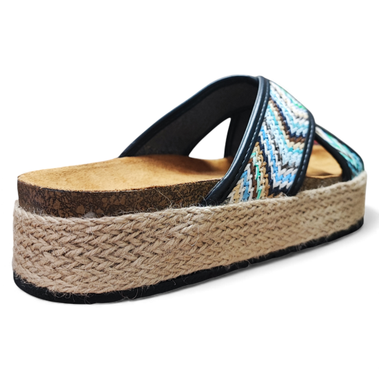 Sandalia Mujer Sintetico Negro Riviera Bonny Franco - Imagen 5