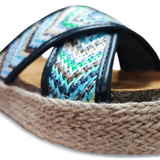 Sandalia Mujer Sintetico Negro Riviera Bonny Franco - Imagen 6