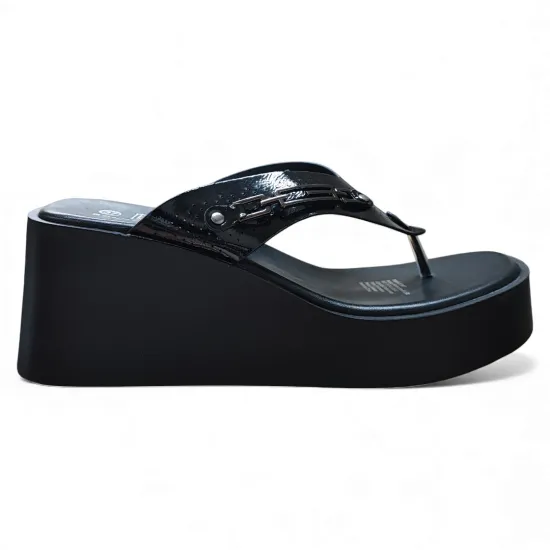 Sandalia Mujer Sintetico Negro Eclipse Bonny Franco - Imagen 2