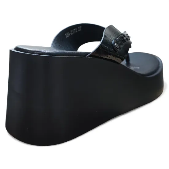 Sandalia Mujer Sintetico Negro Eclipse Bonny Franco - Imagen 3