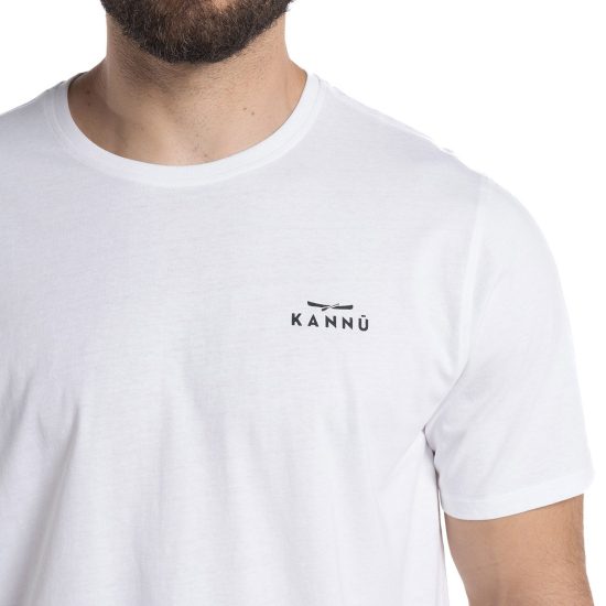 Polera Hombre Mini Logo Algodon Blanco Kannu - Imagen 3