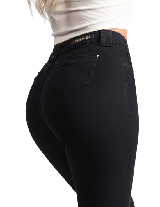 Jeans Mujer Flare 4066 Negro Mohicano - Imagen 4