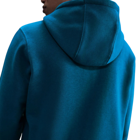 Poleron Club Sweatshirt Fleece with Hood Petrol Blue Nike - Imagen 4