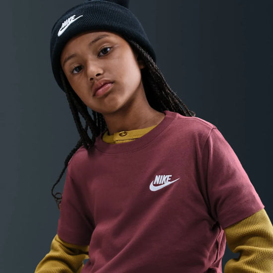 Polera infantil Sportswear Big Kids' Burdeo Nike - Imagen 3