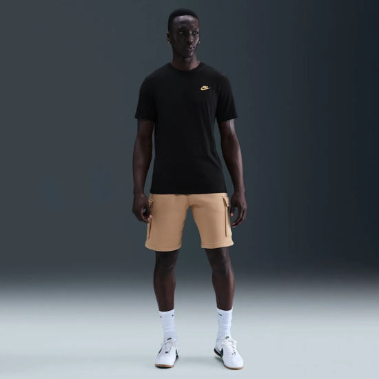 Polera Nike Sportswear Club Negro Nike - Imagen 4