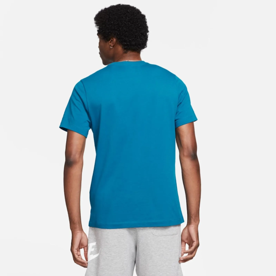 Polera Nike Sportswear Club Azul Nike - Imagen 2