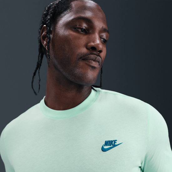 Polera Nike Sportswear Club Celeste Nike - Imagen 3