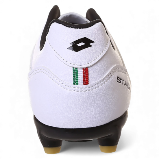Zapato Futbol Juvenil Lotto Stadio 705 JR Blanco - Imagen 4