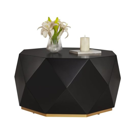 Mesa Centro Geometrix Black Msa - Imagen 3