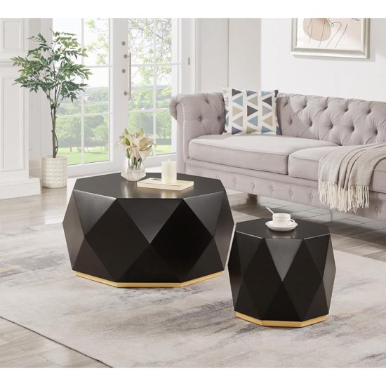 Mesa Centro Geometrix Black Msa - Imagen 4