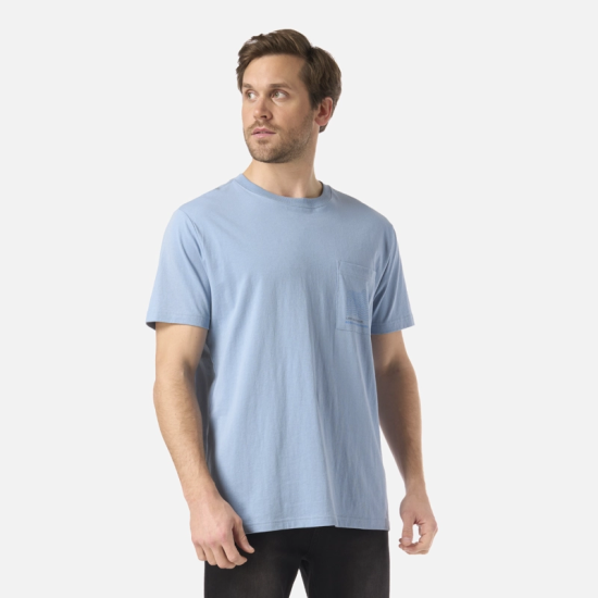 Polera Hombre Ulmo Pocket T-Shirt Azul Piedra Lippi - Imagen 2