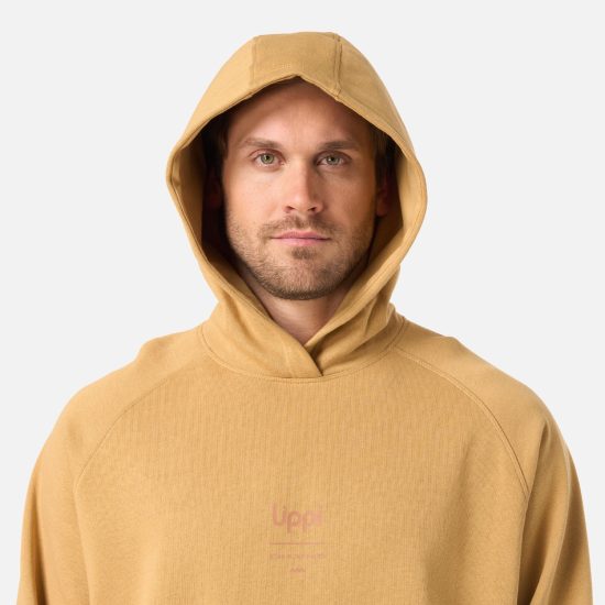Poleron Hombre Ulmo Light Hoody Sweatshirt Mostaza Lippi - Imagen 5