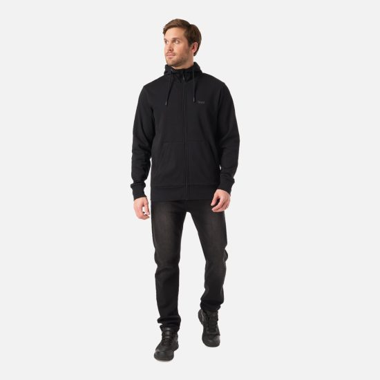 Poleron Hombre Ulmo Light Hoody Sweatshirt Negro Lippi - Imagen 2